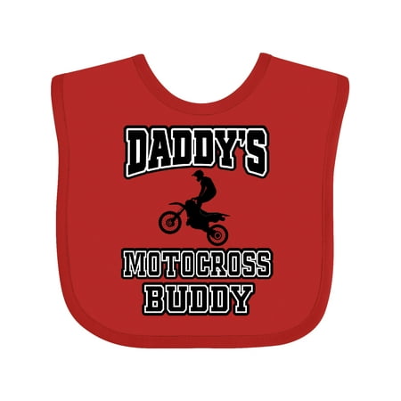 

Inktastic Daddys Motocross Buddy Gift Baby Boy or Baby Girl Bib