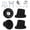 Black, variant on SupreGear Replacement Leg Caps for Shower Chairs and Transfer Benches, 1-1/8 Inch Rubber Tips, 4 Pack,Black