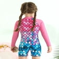 thumbnail image 4 of Adarluvy Girls Long Sleeve Swimsuit One Piece Bathing Suit Zipper UPF 50+ Rashguard Swimwear,4-9 Years, 4 of 7