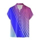 thumbnail image 3 of Camisas Para Hombre Manga Corta Hombres Casual Manga corta Primavera Verano Turndown Neck 3D Impreso Camisas Moda Top Blusa Camisas (Blue, M), 3 of 4