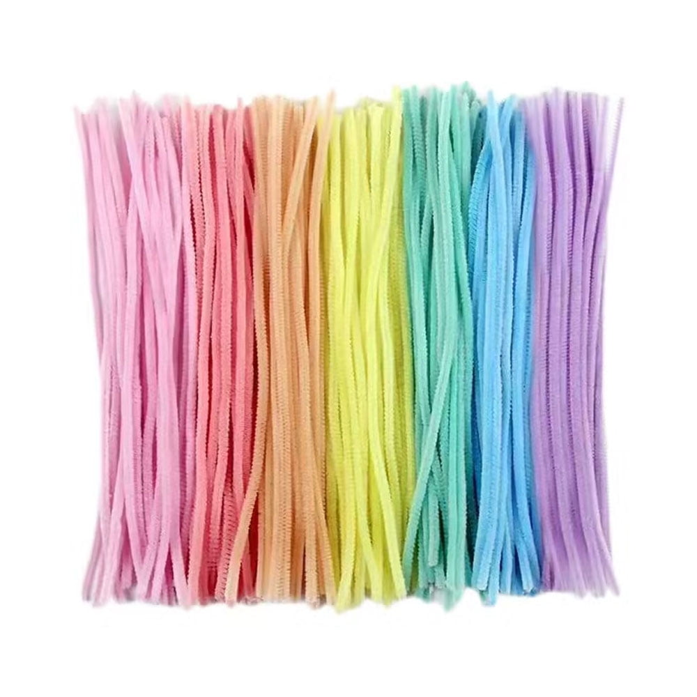 Molding Sculpting Stick Toy,100Pcs Bendable DIY Project Sticks Plush Handicraft Gift for Kids