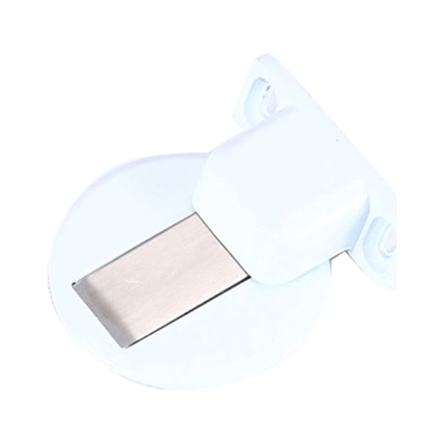 Eigraketly Tope de puerta, componente modificado, para el hogar, Hotel, oficina, pequeño bloque anticolisión, tope para puertas, herrajes para Herramientas y ferretería Blanco