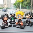 thumbnail image 3 of ¡Naruto Anime figura Uzumaki Naruto Kakashi Q Ver! Uchiha Sasuke Itachi sacudiendo la cabeza lindos juguetes decoración del coche modelo regalos de muñecas, 3 of 4