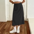 thumbnail image 6 of Gfyviroh Women's Midi Skirt No-Roll Waistband Casual High Waist Skirts Elegant A-Line Office Skirt for Women, 6 of 6