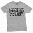 thumbnail image 6 of Just Pretend I am not here T-shirt Funny Tee Shirt Sarcastic sarcasm humorous tee shirt (Medium Navy Blue), 6 of 7