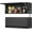 Black, variant on Coolsun Garage Wall Cabinet, 26" H Metal Wall Cabinet with Lockable Doors and Adjustable Shelf, Wall Mounted Metal Storage Cabinets for Garage Assembly Required (26" H Black)