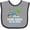 Heather and Black, variant on Inktastic Surfing Future Surfer Like Daddy Boys or Girls Baby Bib