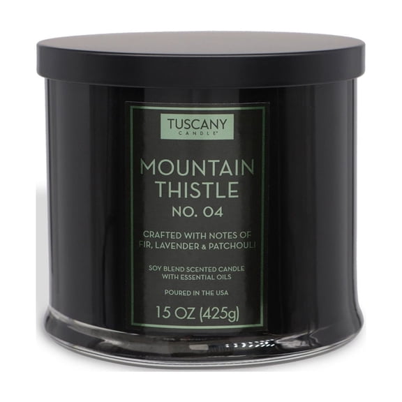 Tuscany Candle Mountain Thistle Scented Jar Candle, 15 oz