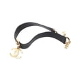 thumbnail image 3 of Pre-Owned CHANEL Coco Mark Choker Accessory, GP (Gold Plated), Leather, Women's, Gold and..., 3 of 7