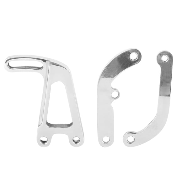 Power Steering Pump Mounting Bracket Power Steering Pump Bracket Car Pump Steering Bracket Polished Aluminum Alloy Power Steering Pump Mounting Bracket Fit For 262-400