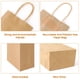 thumbnail image 3 of Bolsas de papel para regalo XPCARE, 100 unidades, color marrón, 13,3 x 8,3 x 21 cm, con asas, 3 of 7