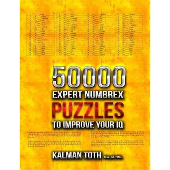 Pre-Owned 50000 Expert Numbrex Puzzles to Improve Your IQ