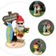 thumbnail image 3 of TUMALL Divertidos gnomos de jardín Son las 5 en punto Mini muñecas Adornos de resina Decoración novedosa-predeterminado, 3 of 8