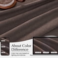 thumbnail image 5 of NICETOWN Pinch Pleated Linen Cafe Curtains, Semi Sheer Farmhouse Light Filtering Small Window Curtains for Kitchen Bathroom Baseroom, Taupe, 26"x36", 2 Panels, 5 of 7