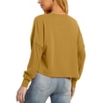 thumbnail image 5 of Soft Everyday Cardigan For Women Knit Top Casual Aesthetic Long Sleeve Button Down Oversized Sweater Jackets Outerwear, 5 of 9