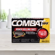 Combat Max Defense System Small Roach Killing Bait 12 Ct + Roach Killing Gel Syringe 12g