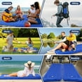 thumbnail image 3 of Lightweight, Thick Outdoor Inflatable Sleeping Pad - Fast Foot Pump & Portable Gray, 3 of 10
