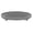 Deco Gray, variant on Hot Knobs HK1205-POA Bubbles Spring Green Oval Glass Cabinet Pull - Aluminum Post