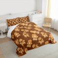 thumbnail image 3 of Manfei Cute Gingerbread Man Bedding Comforter Set, Western Christmas Twin Comforter Sets, Vintage Western Festival Reversible Bedding Set, Ultra Soft Home Decor, 2pcs, 3 of 8