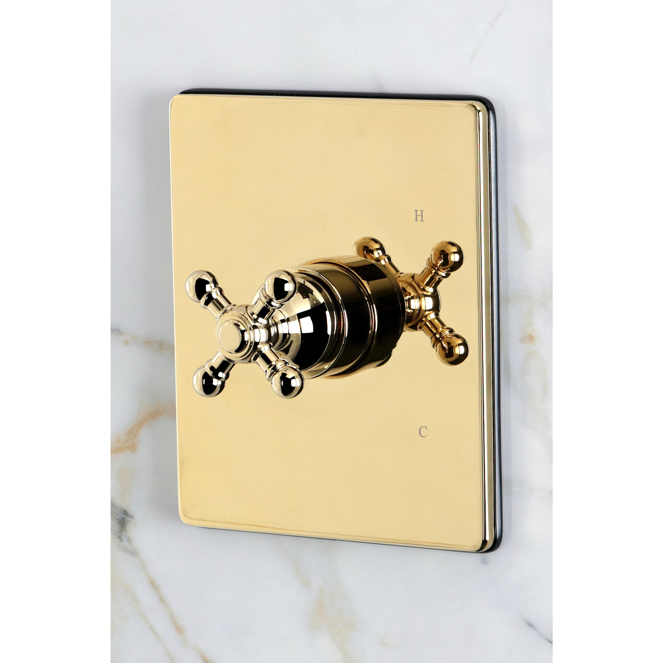 Kingston Brass KB8342BXSO Metropolitan Single-Handle Pressure Balanced Shower Faucet, Polished Brass