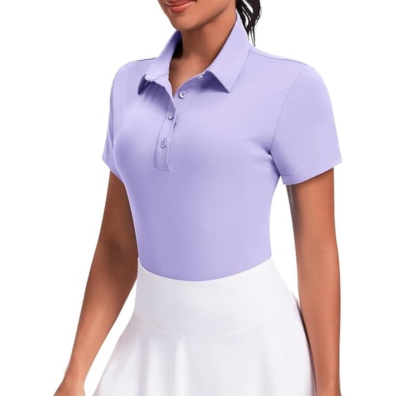 JoyGirl Womens Golf Shirt Polo Shirts Short Sleeve Collared Tops UPF 50 Button Down Tennis Shirts