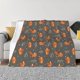 thumbnail image 1 of Fotbe cute fall fox leaf Manta de Franela con Estampado, Manta Ultrasuave para Cama, Sofá, Auto, Hipoalergénica y Antibolitas-60"x50", 1 of 6