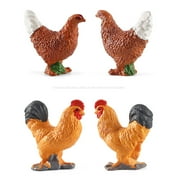 12pieces Barn Animal Miniature Realistic Farm Animal Figures Toys Animal Playset