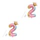thumbnail image 3 of Yuarrent Número de 32 pulgadas Globos de papel de aluminio Gradiente Dígito Globo Niño Adulto Cumpleaños Boda Decoración Suministros para Type5 NO5, 3 of 6