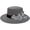Gray, variant on Elegant Fedora Hat with Floral Embellishment Retro Wide Brim Hat Panama Floppy Cap for Wedding Race Banquet Tea Parties
