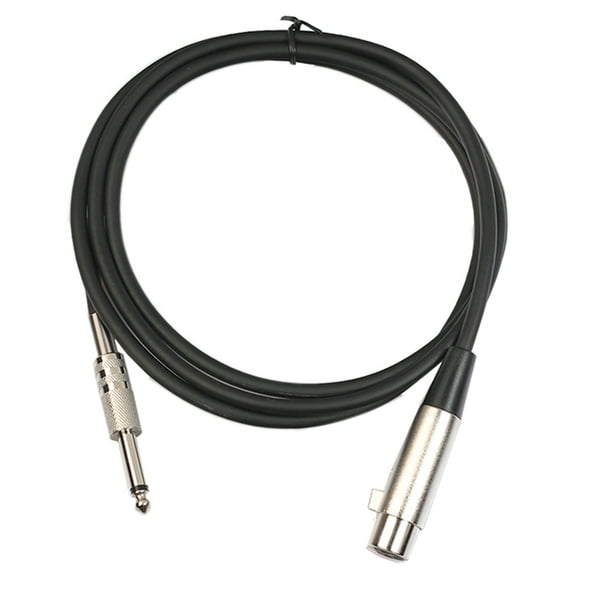 Cable de Micrófono Sunnimix Cable de Audio Toma XLR de 3 Clavijas a Conector Mono de 6,35 mm 1 m 1.8m