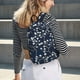 thumbnail image 5 of Disketp Cherry Blossoms on Navy Background Mochila de Lona Estampada, Mochila Escolar de Viaje Ligera para Estudiantes y Portátil-Small, 5 of 5