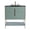 Mint Green, variant on Fine Fixtures Serenity 30 in. W x 18 in. D x 33.5 in. H Bathroom Vanity in Mint Green with Glass 8-inch Hole top with Chrome Hardware