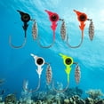 thumbnail image 4 of Anzuelo Pez Colorido Con Ojo Señuelo Giratorio Con Lentejuelas Anzuelo (5 Piezas en Colores Mezclados 10G) [Tarifa Embalaje Agregada Énfasis en La Instalación La Caja PVC Y El Pegado], 4 of 9