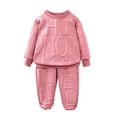thumbnail image 4 of EnJoCho Youth Boys Athleti𝖼 Outfits 3D Letter Graphic Crewneck Sweatshirts Elastic Waist Joggers Sweatpants Teens Fall Cute Clothes Sportswear Track Suit Activewear, 4 of 9