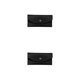thumbnail image 1 of Qarigey Cartera de cuero PU para mujer, monedero de Color sólido de repuesto Rectangular con botón a presión, estilo sencillo y elegante, Negro 2piezas, 1 of 6