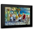 thumbnail image 1 of West, Ronald 24x19 Black Modern Framed Museum Art Print Titled - Dancing Waiter, 1 of 5