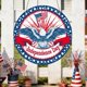 thumbnail image 5 of Independence Day America Wooden Hanging Decoration Patriotic Round Wall Decor For Home And Porch Festival Celebration Hanging Board Decoration, 5 of 6