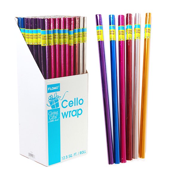 12.5 Sq Ft. 30" X 60"/1.25" Core Everyday Tinted Cello Wrap, 6 Colors
