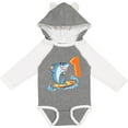 thumbnail image 3 of Inktastic First Birthday Surfing Shark with Hot Dog and Ice Cream Boys or Girls Long Sleeve Baby Bodysuit, 3 of 5