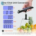 thumbnail image 3 of Travel Inspira USB-C Rechargeable Luggage Scale 110lb/50kg - Large Backlit Display - Stainless Steel - Portable Digital Hanging Scale for Suitcases, Bags, Packages (USB -C Charging Included), 3 of 12