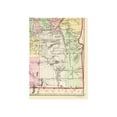 thumbnail image 2 of Historic State Map - Oregon Washington - Bradley 1887 - Vintage Wall Art, 2 of 4