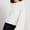 White, variant on qucoqpe Womens Long Sleeve Solid Color Crewneck Sexy Backless Tie Knit Sweater Casual Loose Fit Pullover Top