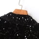 thumbnail image 4 of Blazer de moda para mujer, chaqueta de traje con lentejuelas, abrigo informal para mujer con escote empalmado, abrigo para mujer, 4 of 9