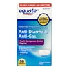 Equate Loperamide Hydrochloride and Simethicone Tablets, 2 mg/125 mg, Anti-Diarrheal and Anti-Gas, 30 Count