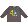 thumbnail image 3 of Inktastic 4th Birthday Robot Boys or Girls Long Sleeve Toddler T-Shirt, 3 of 5