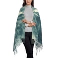 thumbnail image 2 of Honeii Scary Moon And Clouds Print Scarf Oversized Scarf Tassel Fall Winter Thick Scarf Warm Shawl Women,Women's Scarves & Wraps, 2 of 8