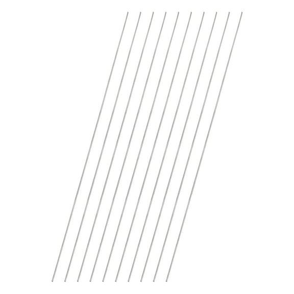 Uxcell 10 Pcs 304 Stainless Steel Round Rod, 1/16" Diameter, 18"(450mm) Length Metal Solid Shaft Rods, Steel Stick Lathe Bar Stock for Crafts DIY Models Plane Ship Cars