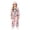 #7 Pink, variant on Ticikt Kids Skeleton Hooded Onesie, Fleece Zip‑Up Halloween Cosplay Costume Warm Loungewear One‑Piece Sleep Jumpsuit,8-9 Years