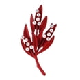 thumbnail image 1 of Broche de forma de hoja jinwen Rojo para Mujer, 1 of 8