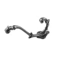 thumbnail image 5 of Renovators Supply Black Wrought Iron Double Hook Antique 6 in. L Wall Mount Vintage Double Hooks for Coat, Robe or Hat Hanger Rust Resistant Hooks w/Hardware Pack of 10, 5 of 8